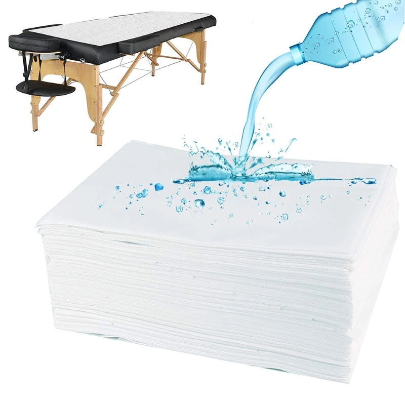 100pcs Massage Table Sheets Disposable SPA Bed Sheets Non Woven Lash Bed Cover for Tattoo Hotels Beauty Salon Doctors' Offices