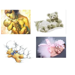 Diamond Painting Baby Mosaic Diamond Embroidery Newborn Full Squareround Rhinestone Picture Cross Stitch Kit Needlework