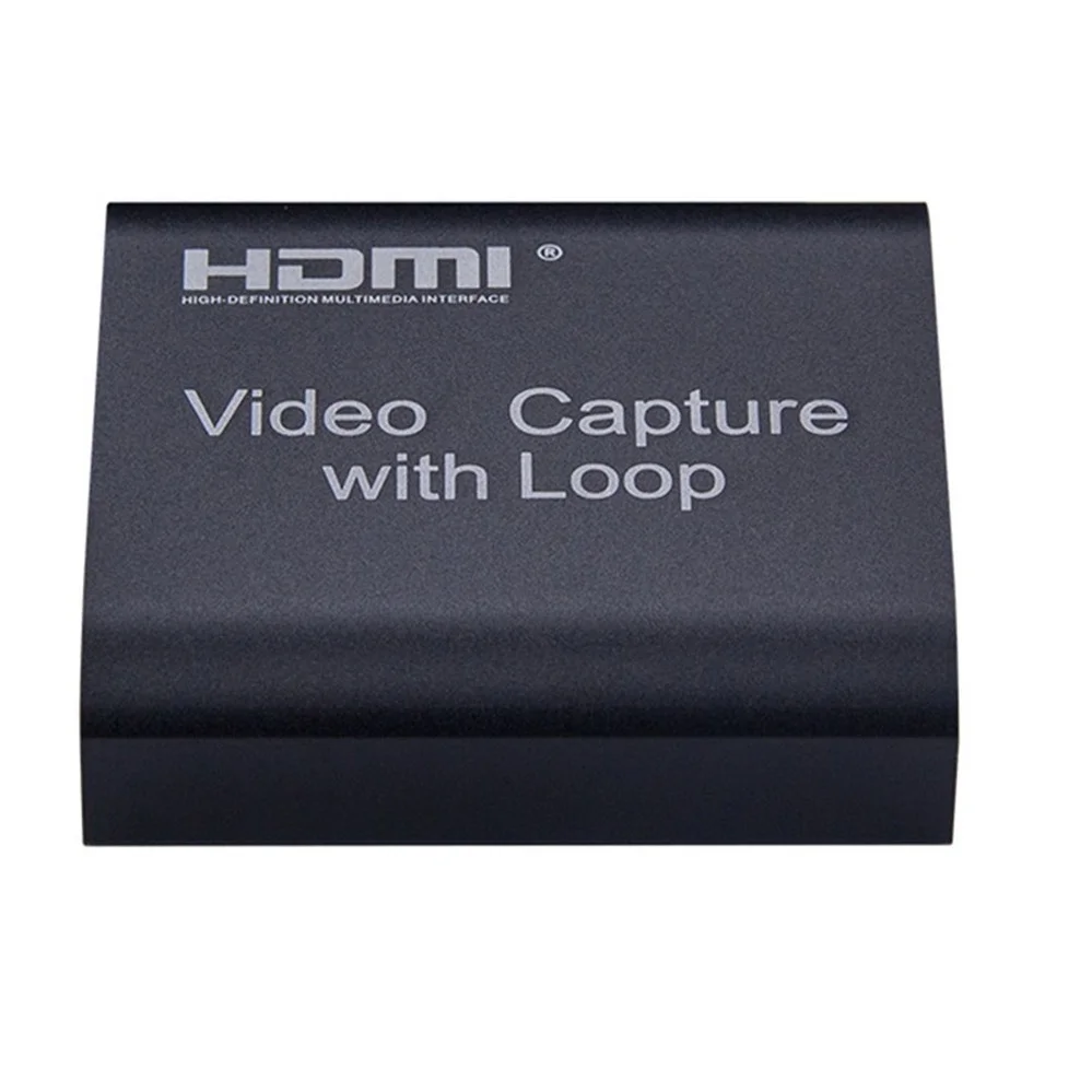 Pzzpss 1080p 4k hdmi placa de captura de vídeo hdmi para usb 2.0 captura de vídeo placa de jogo registro streaming ao vivo transmissão tv loop local