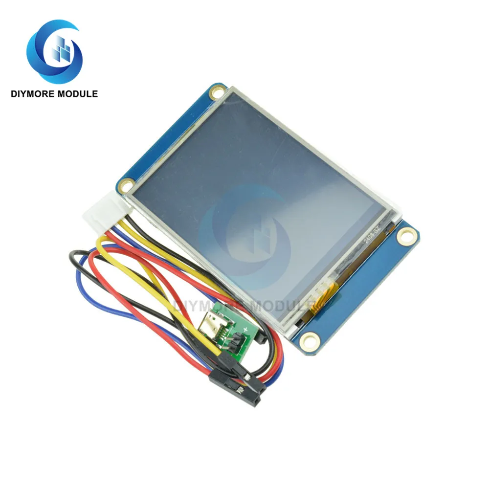 2.4 "TFT 320X240 Layar Sentuh Modul Tampilan LCD Serial USART UART HMI UNTUK Arduino Raspberry Pi 2 A + Bahasa Inggris Nextion