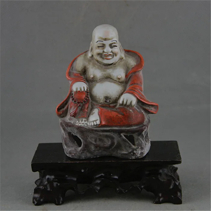 

Antique Collection Old Chinese Republic of China Famille Rose Porcelain Maitreya Buddha Budai Arhat Buddha,old Buddha