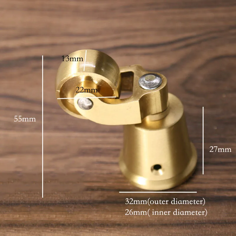 Brass Furniture Caster Brass Gold Cabinet Caster 1.5 inch Table Caster Retro Round Cup Wheels for Furniture