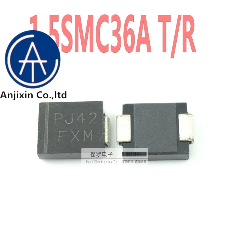 10 stücke 100% orginal und newTVS vorübergehende unterdrückung diode 1,5 SMC36A T/R Siebdruck: FXM DO-214AB patch SMCreal lager