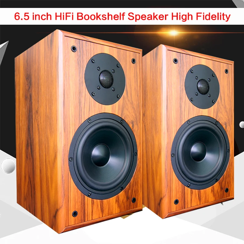 60W 6.5-inch High-power Speaker Audiophile Hifi Passive Bookshelf Speaker Multimedia Monitor Home Theater High-fidelity Audio