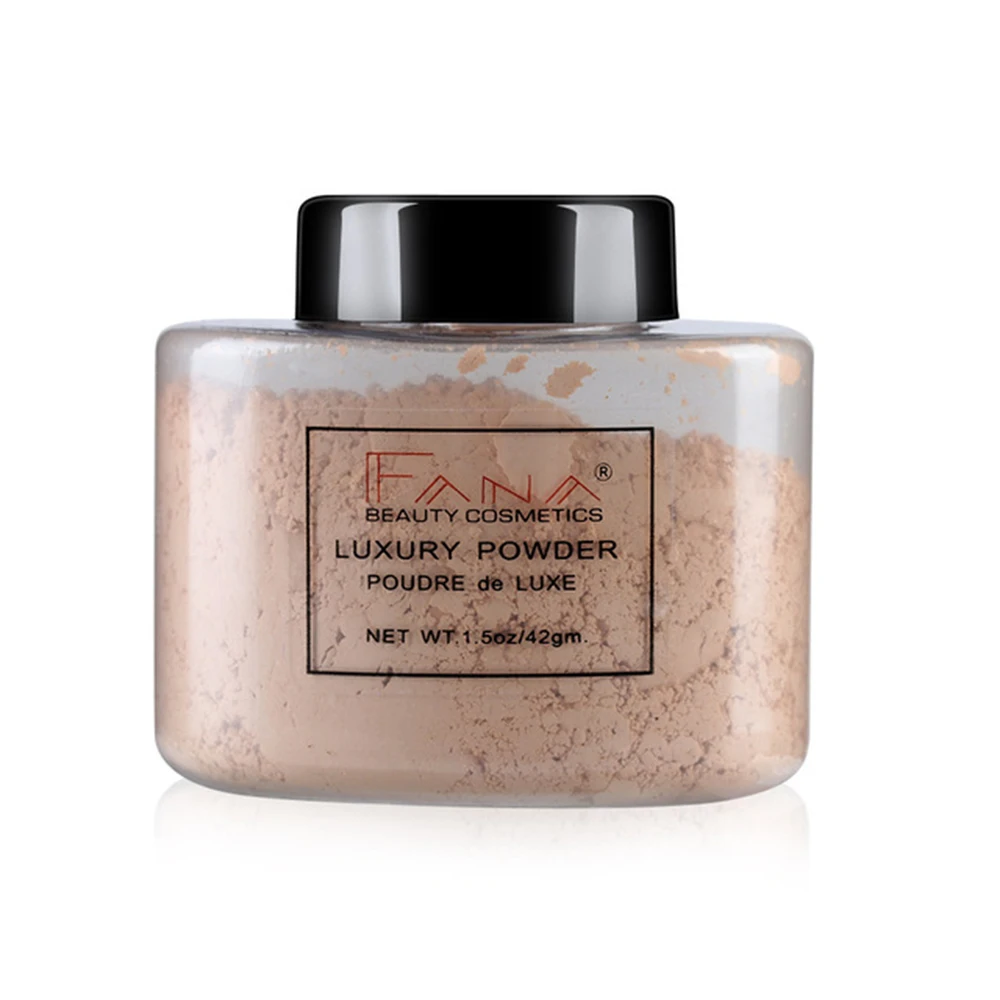 4สีแต่งหน้ากล้วยแป้ง Loose Powder Foundation คอนซีลเลอร์ Face Powder เครื่องสำอางค์ TSLM1