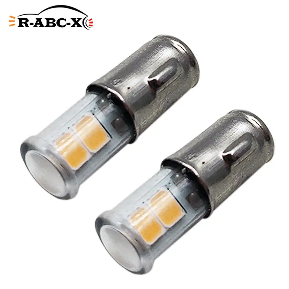 2 pcs ba7s t7 led bulb Reverse Turn Lamp Warning Lamp dashboard light Instrument light 6V white warm white