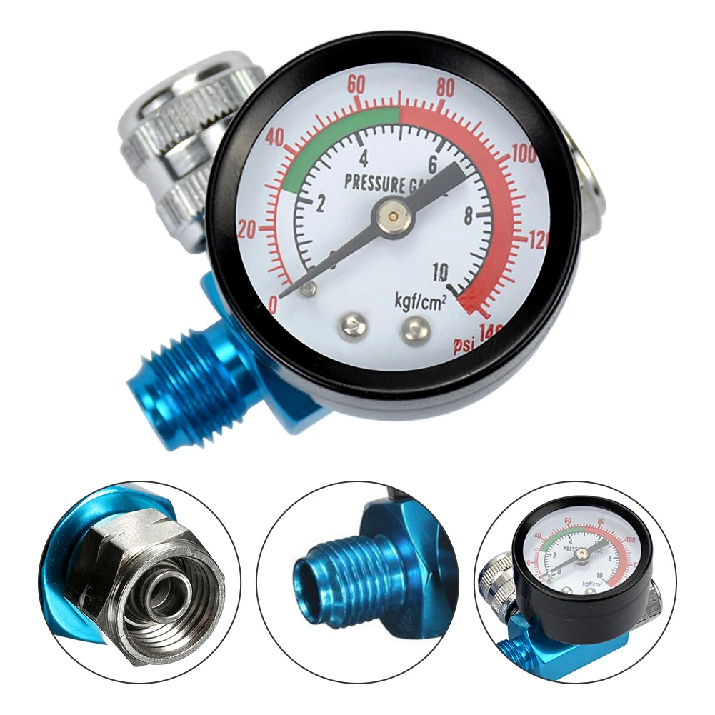 New High Quality 140PSI 1/4inch HVLP Spary Gun Regulator Air Pressure Gauge Regulator For Spray Gun