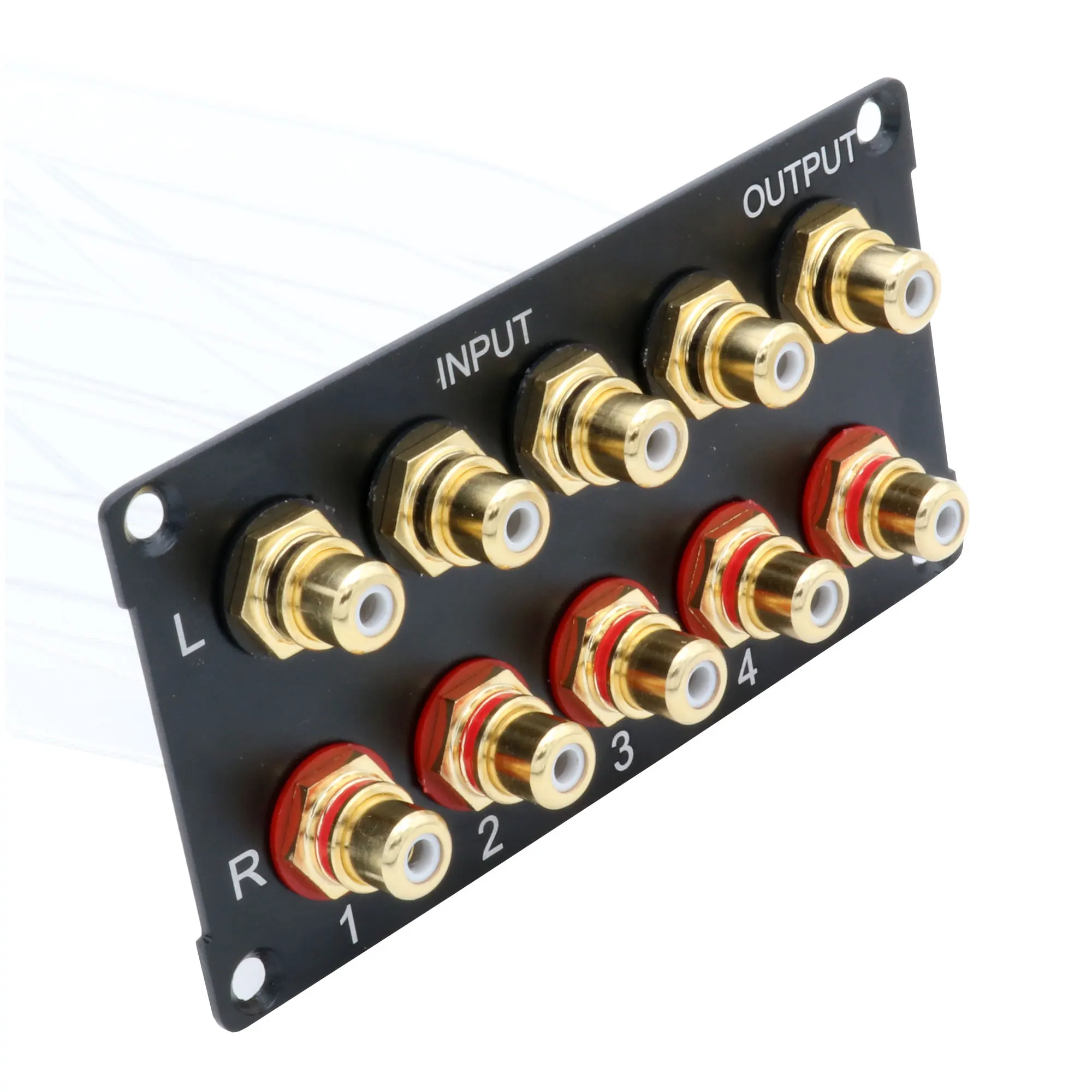 1PC Bearbeitete Volle Aluminium Audio Source Selector Switcher Converter HiFi Sound Ausgang Splitter RCA CD-Player Plattenspieler TV DVD – Detail 25