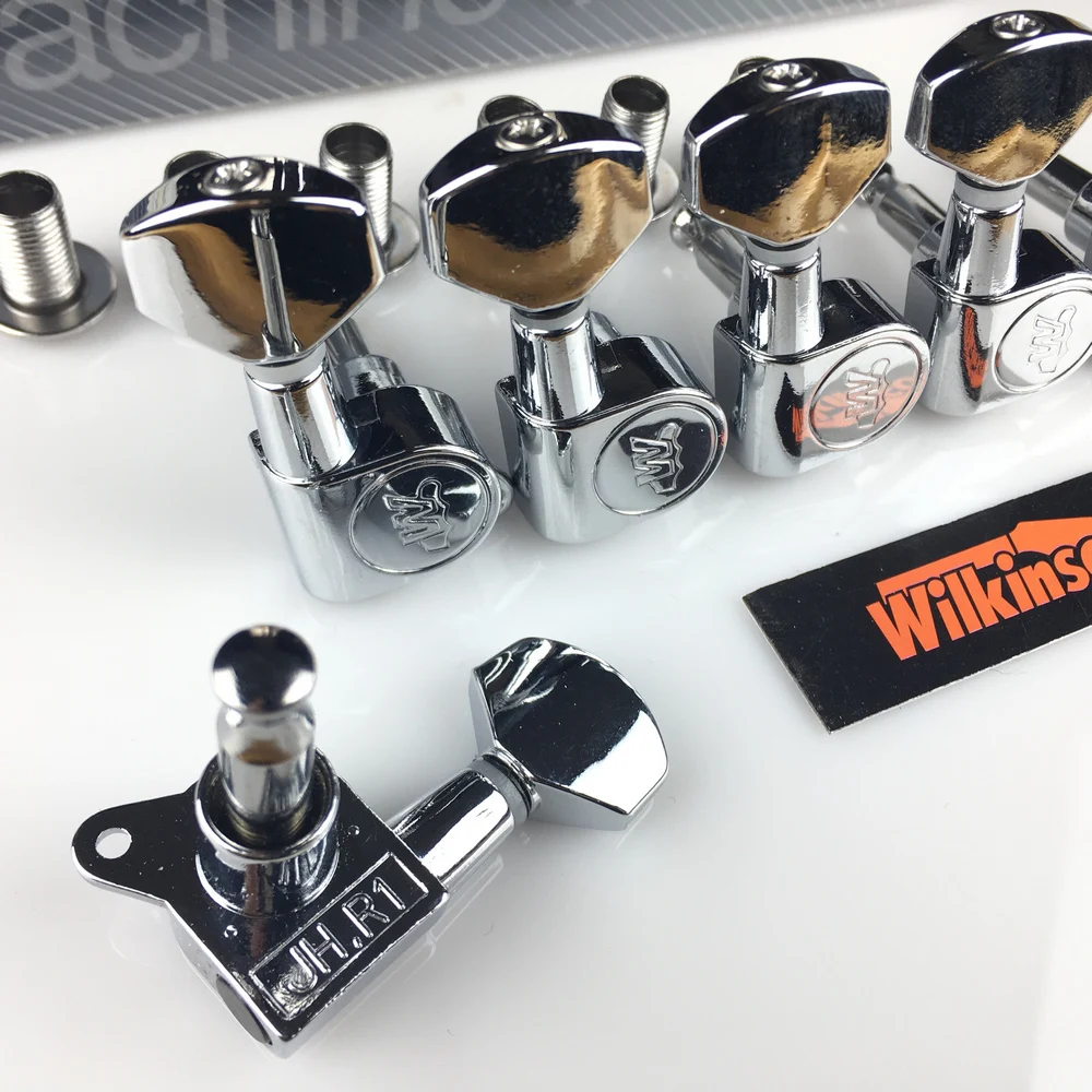 Wilkinson WJN-07 Electric Guitar Machine Heads Tuners for ST TL Chrome Silver Tuning Pegs ( With packaging )