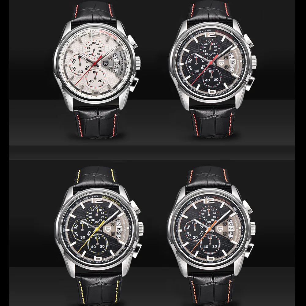 Top luxury brand PAGANI DESIGN Men's watches fashion sport wristwatch male quartz chornograph men waterproof clock Reloj hombres