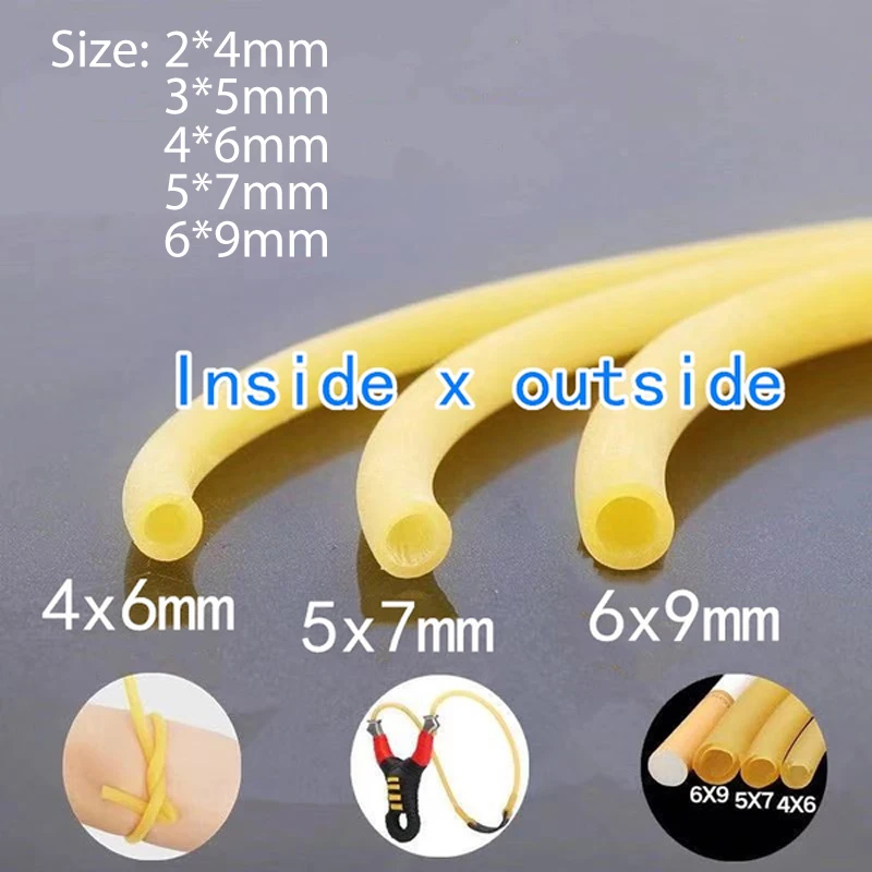 Slingshot Rubber Band Thickened Elastic Yellow Antifreeze Pull Rope Tourniquet Latex Tube Natural Rubber Latex Elastic Band