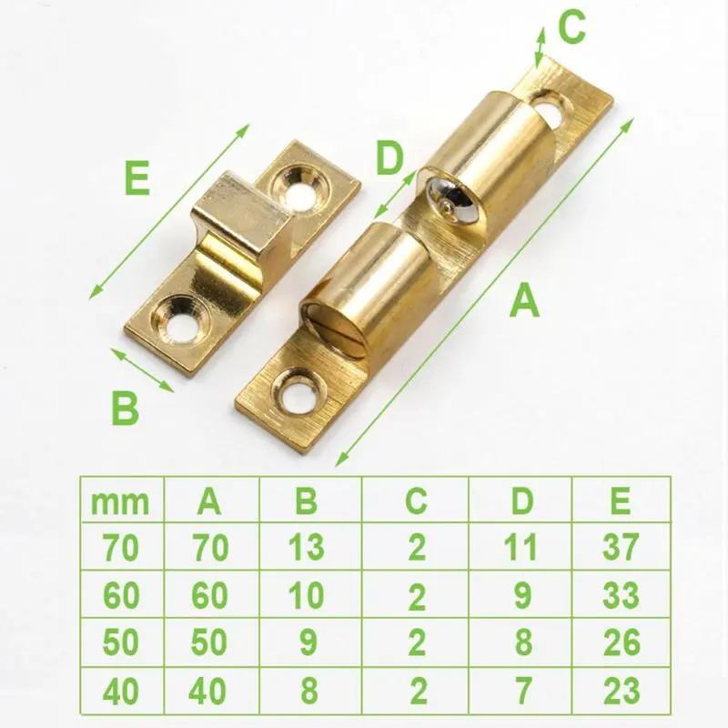 1 Set Türschloss Tür Touch Latch Schränke Verriegelung Schalter Chassis Schrank Frühjahr Ball Locker Einstellbare Messing Tür Schnalle