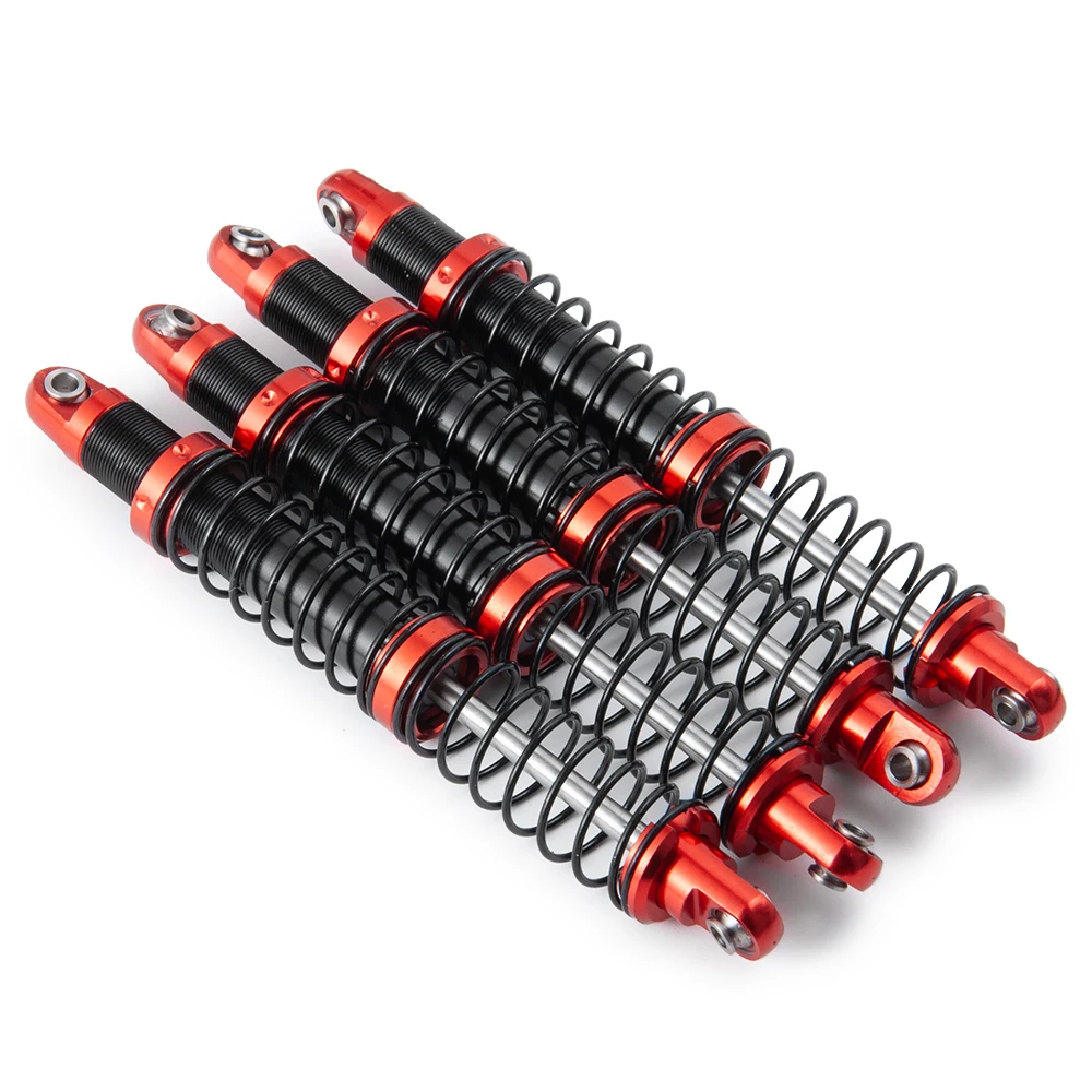 YEAHRUN 4Pcs Oil Adjustable Shock Absorber Damper 75/85/95/105/115/125mm for D90 Axial SCX10 TRX-4 1/10 RC Car Upgrade Parts