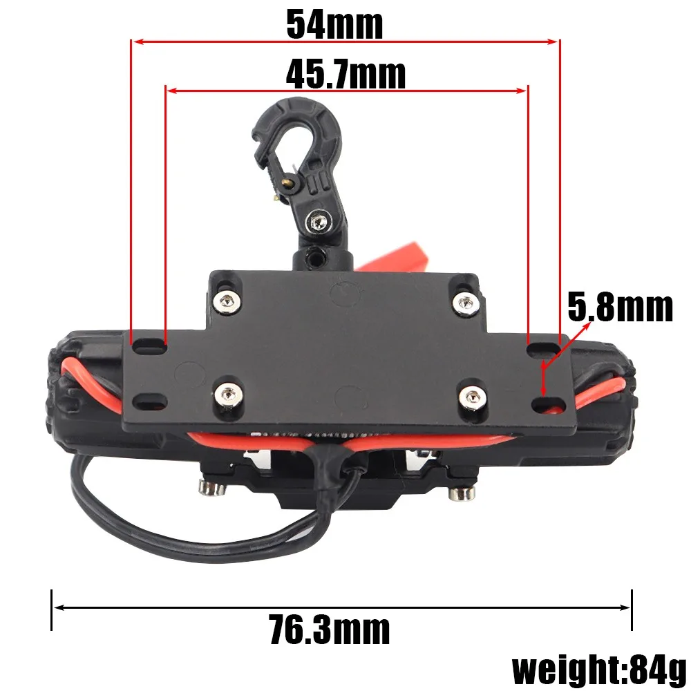 Metal Automatic simulation Simulated Winch for 1/10 1/8 RC Crawler Car Axial SCX10 III 90046 D90 TRX4 TRX-6 D110 90046 Redcat