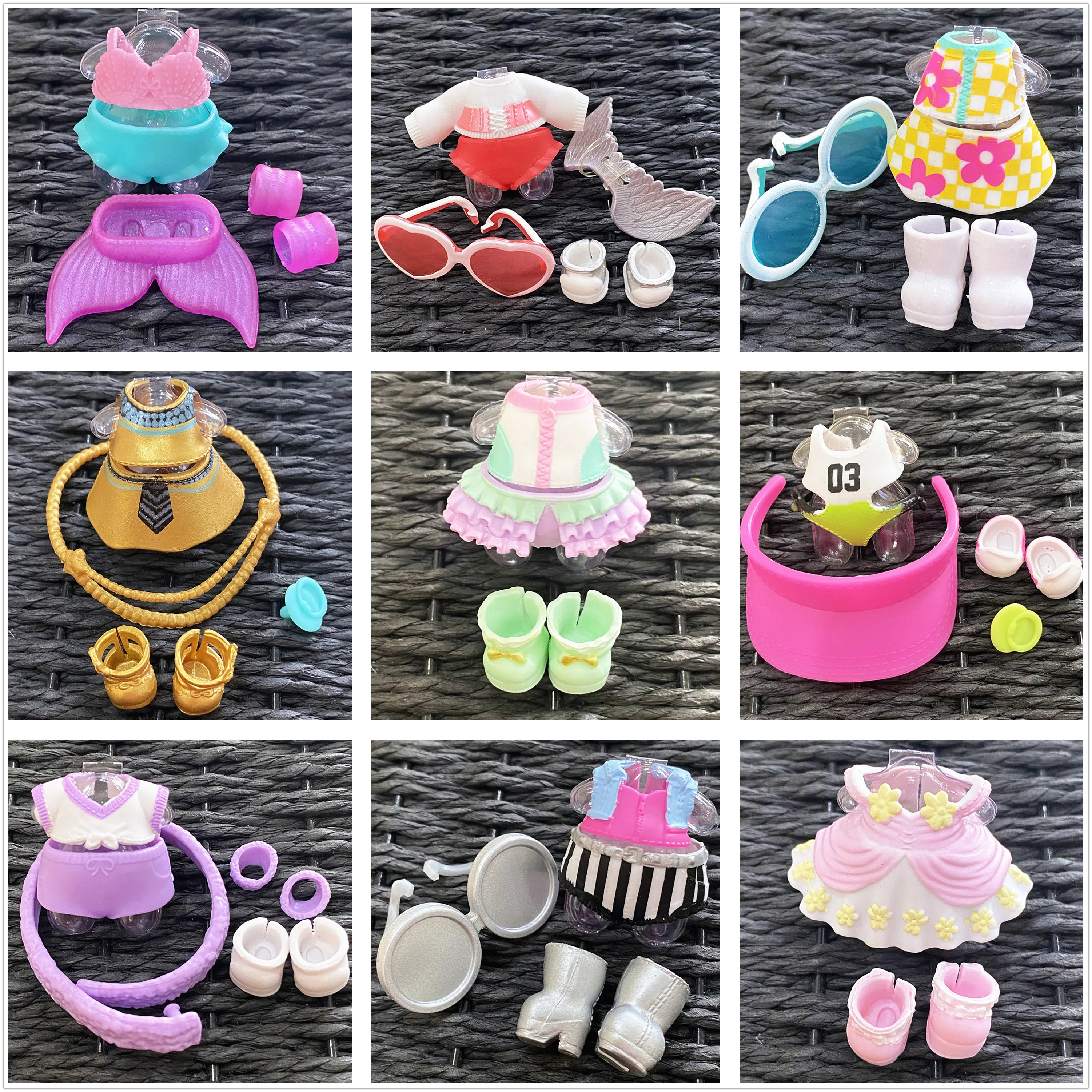 New Style Original Clothes Shoes Set for LOLs 8 cm Big Sister Dolls Accessories for Hair Doll Kids Lols Play Toy Birthday Gift