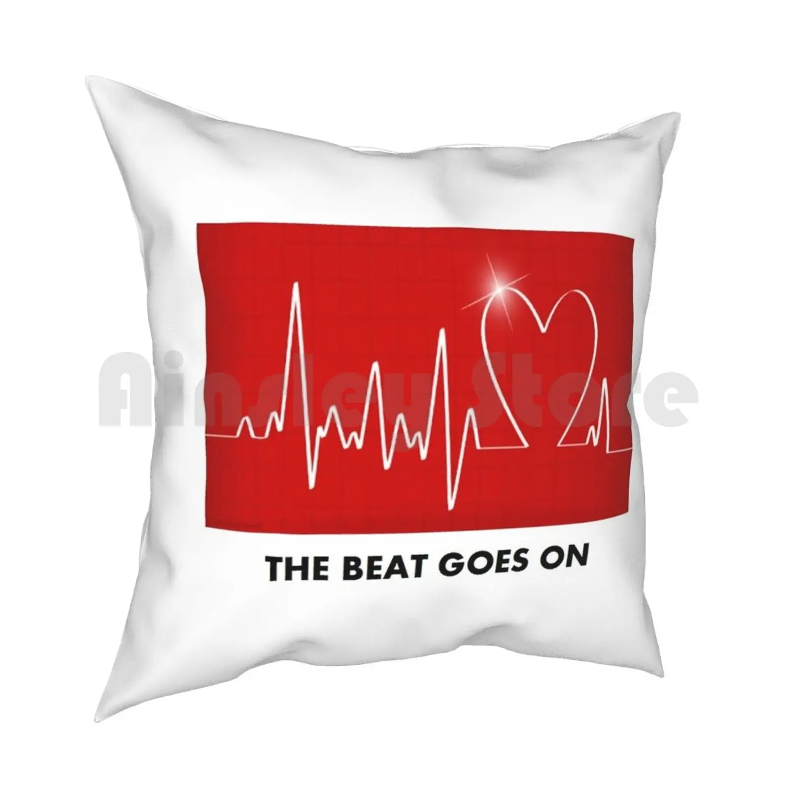 The Beat Goes On-Funny Post-Heart Surgery Pillow Case Printed Home Soft Throw Pillow Heart Attack Surgery Funny Cher