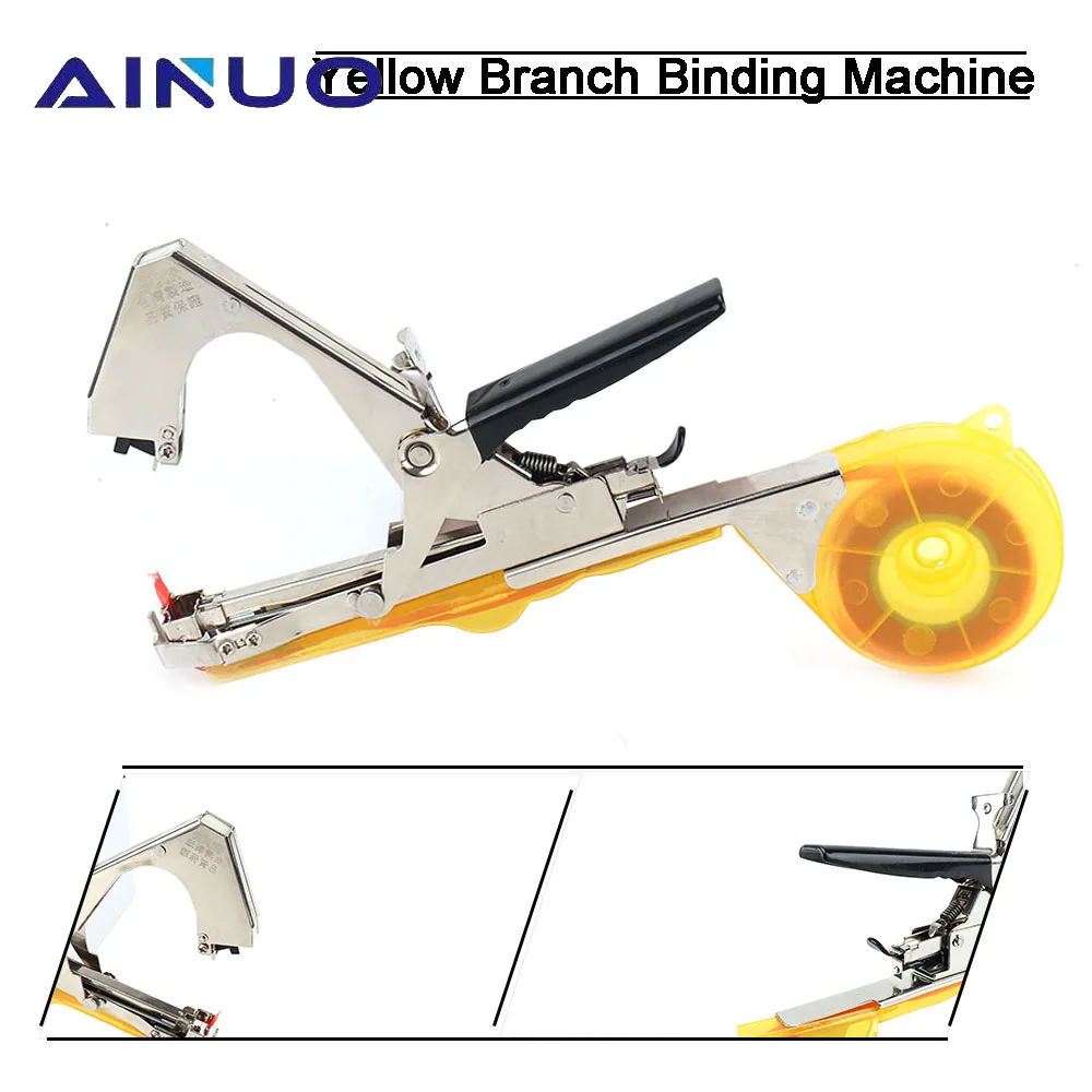 Garden Tools Garter Plants Plant Branch Hand Tying Binding Machine Packing Vegetable Tree Stem Strapping Tapetool Tapener Home