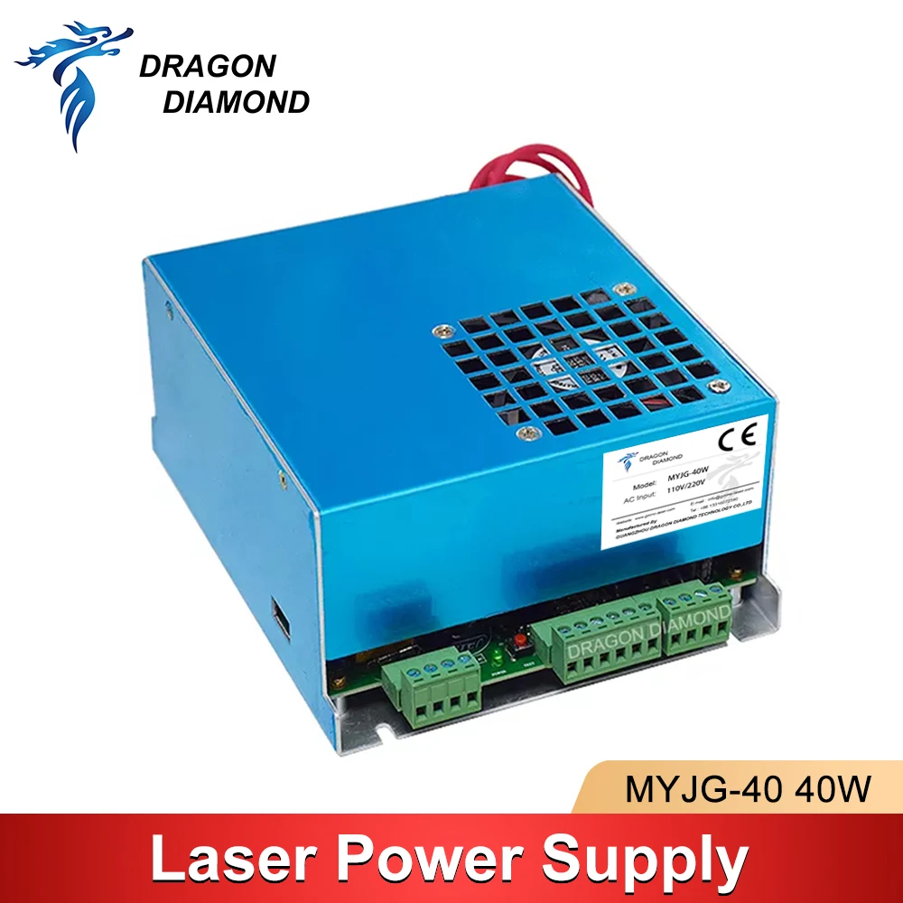 M40 40W Co2 Laser Power Supply Support 110V/220V For 40W Laser Tube Engraving Cutting Machine Original MYJG Series