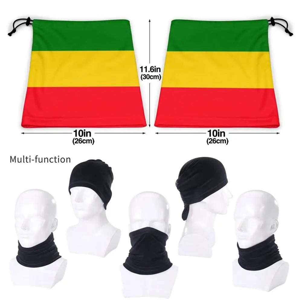 Rasta Vlag, Rastafari, Rastafarianism, Gezicht Cover Bandana Sjaal Masker Sjaals Halswarmer Hoofddeksels Rasta Vlag Rasta Rasta