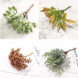 6pcs Artificial Plant Artificial Flowers Pineapple Grass for Handmade DIY scrapbook Wreath Fake Plants Decoration