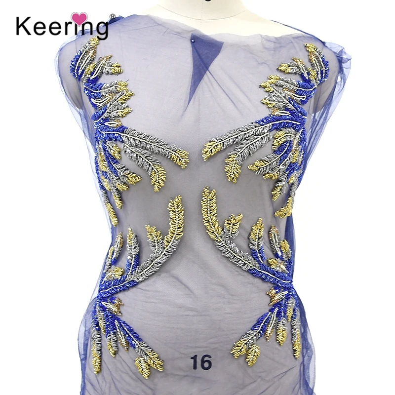 

Crystal Rhinestone Body Panel for Bridal Dress, Elegant, DIY, WDP-028