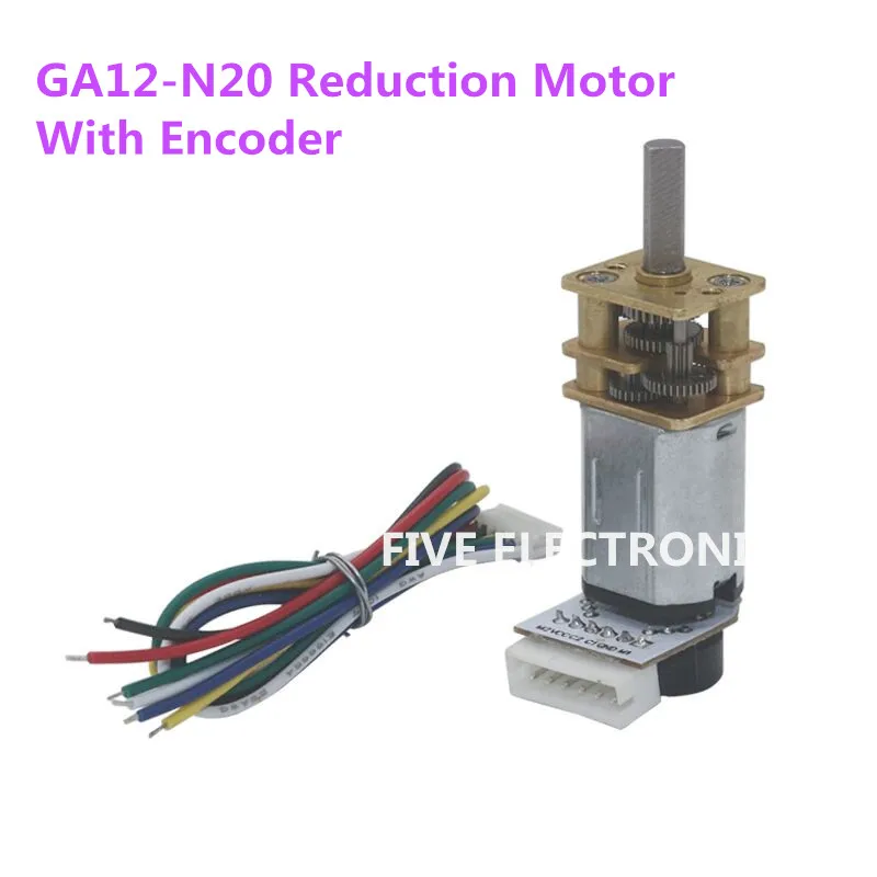 

GA12-N20 DC Reduction Motor 3V-12V With Hall Encoder Speed Measuring Balance Trolley Car/DIY Model