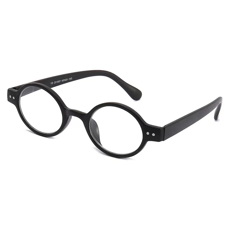 Spring Hinge Round Reading Glasses Women Men Diopter Magnifier Presbyopic Glasse Farsightedness Black Loupe magnifier