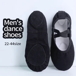 Professional Boys Ballet Dance Shoes Men Adult Soft Canvas Practice Dance Shoes Leather Sole Ballerina Shoes