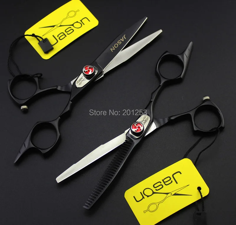 5.5 Inch Professional Barbers Cutting Scissors Thinning Scissors Kits Japan 440c Hairdressing Hair Shears for Salon Used A0167D