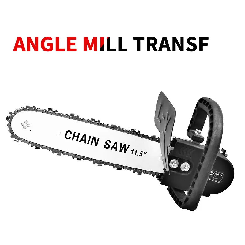 11.5 Inch M10/M14/M16 Chainsaw Bracket Changed Upgrade Electric Saw Parts 100 125 150 Angle Grinder Into Chain Saw Mini Saw