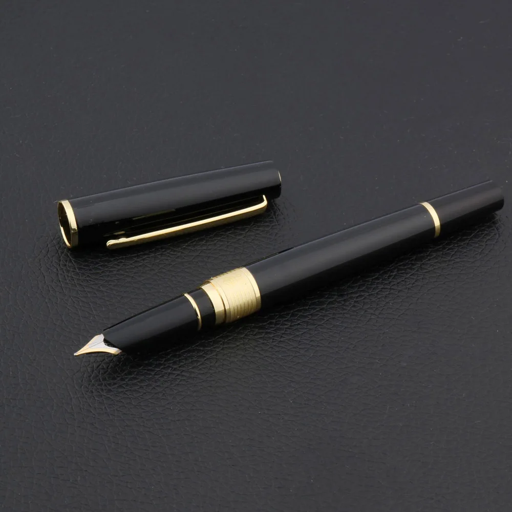 luxury brand HERO Ceramic Retro Fountain Pen GOLDEN BLACK Vintage Style ink pen Stationery Office school supplies