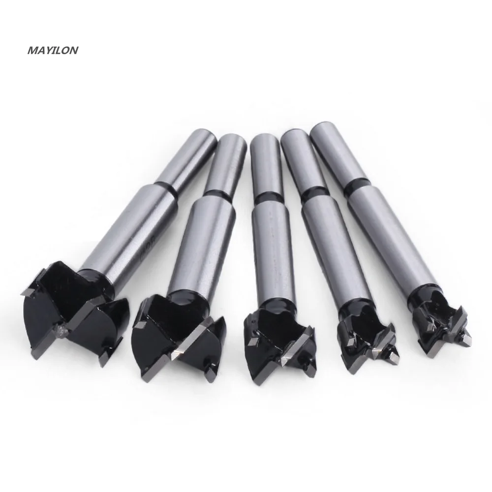 5pc Woodworking Hole Opener Drill Bits 15/20/25/30/35mm Core Drill Bit Drilling Tool Plastic Plate Reaming Hole Saw Cutter Drill