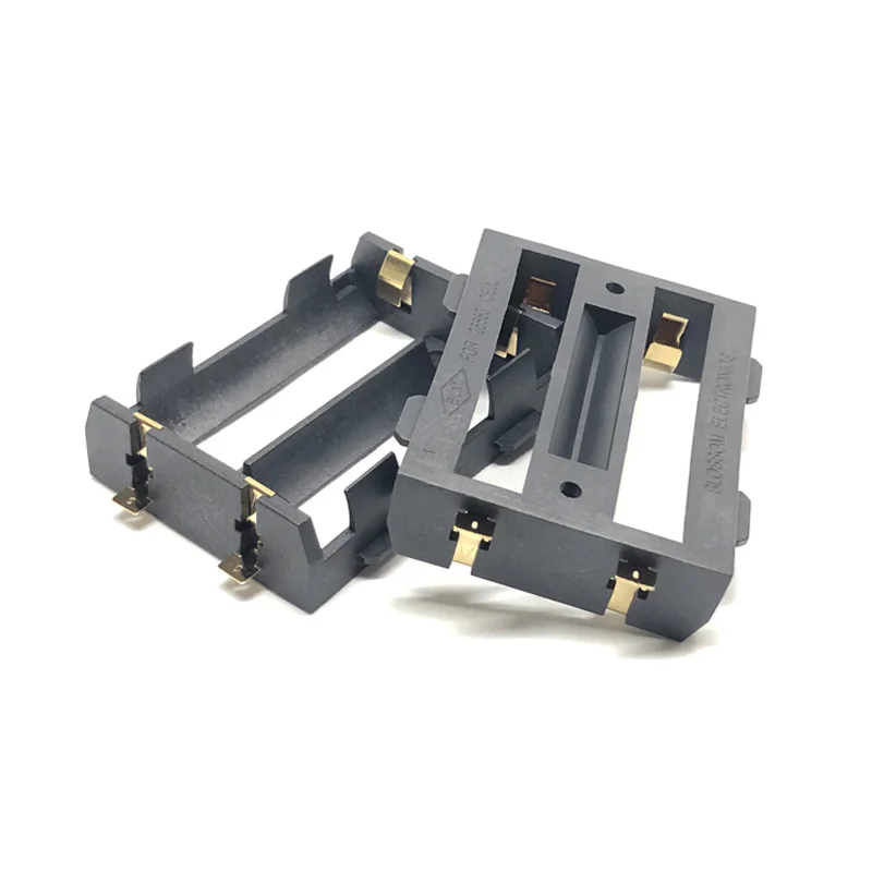 

MasterFire 20pcs/lot 2 x 26650 battery holder smd smt Batteries Storage Box Case With Bronze Pins For 2pcs 26650 Batteries Cover