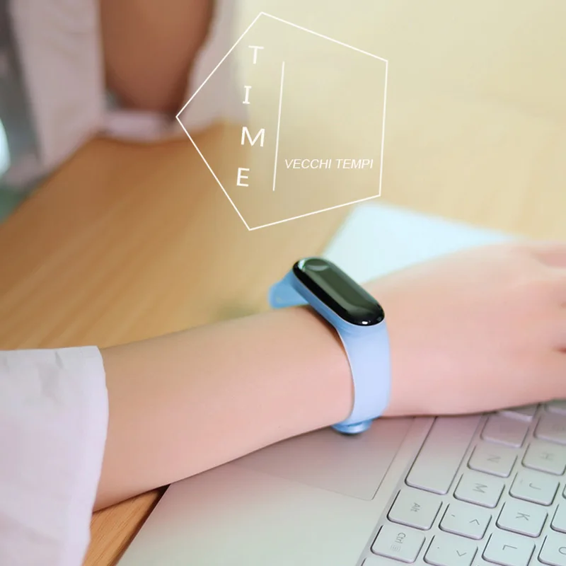 Silicone Strap For Xiaomi Mi Band 6 5 4 3 TPU Replacement Sports Strap For Xiaomi Miband 5 6 4 Anti-sweat Colorful Watchband M6