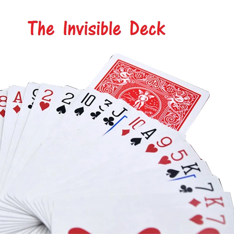 

The Invisible Deck Amazing Magic Cards Close Up Street Magic Tricks Stage Magic Props Mentalism Comedy Kid Puzzle Toys