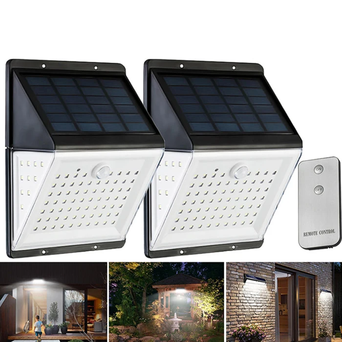 

88 LEDs Solar Power Lamp Motion Sensor Light Remote Control Solar Light Outdoor Yard Wall Lamp Waterproof Solar Outdoor Light