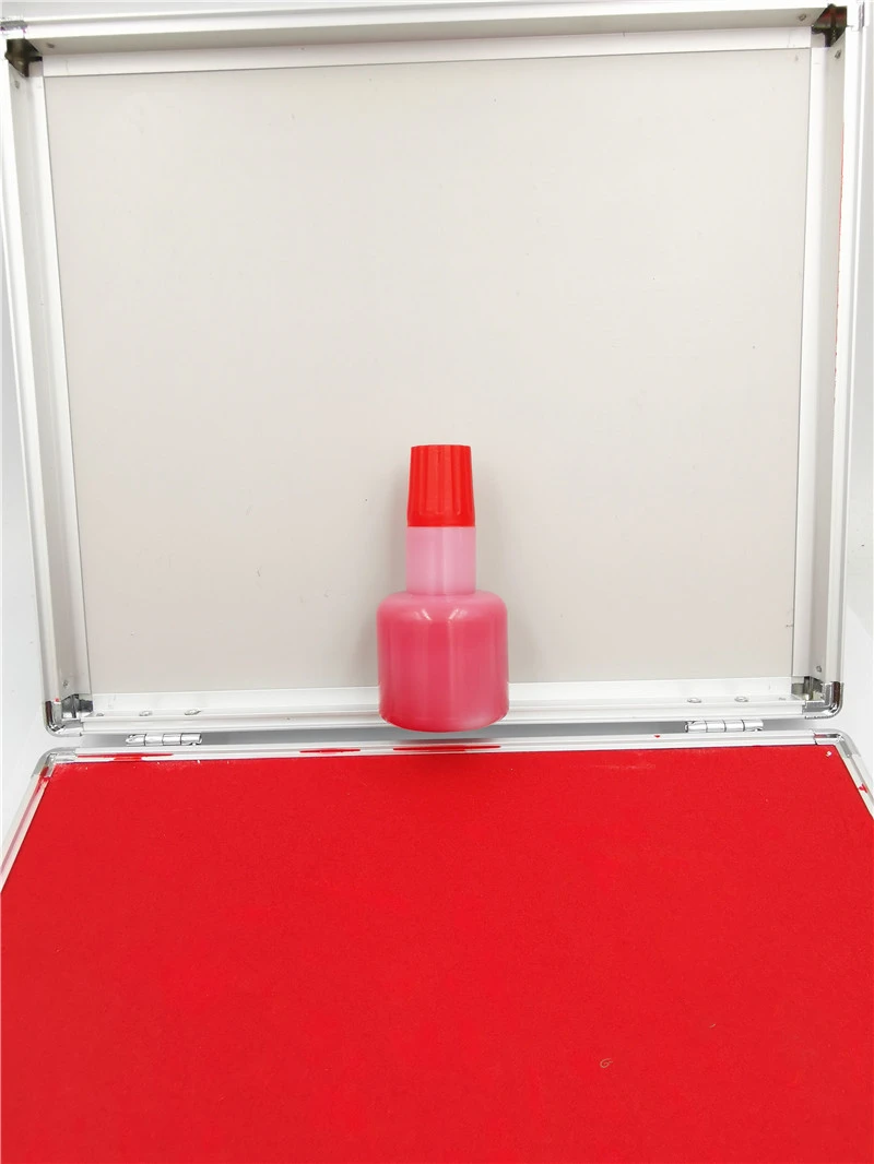 Taoist Printing Pad, Red Large Ink Pad, Sponge Printing Pad, Aluminum Box