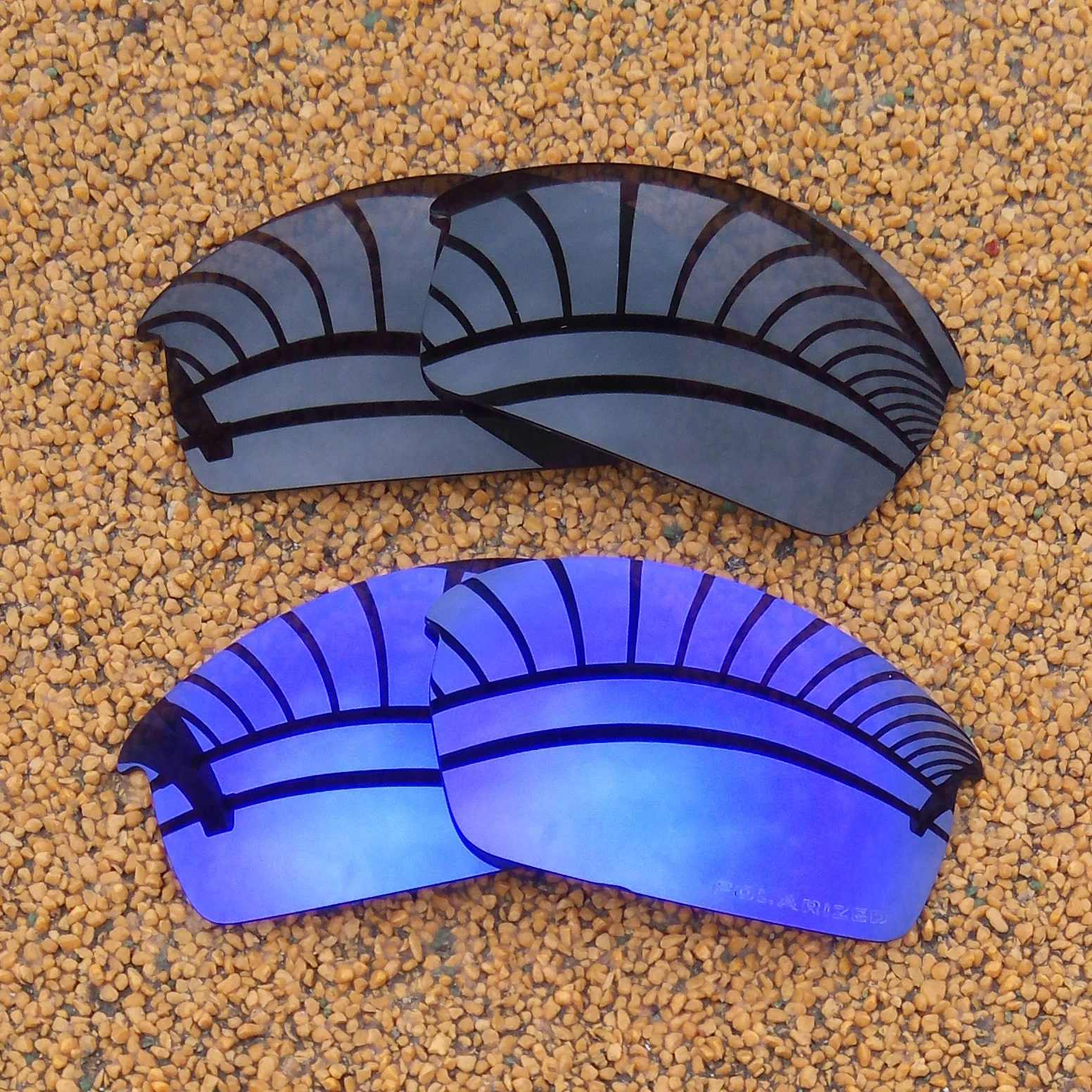 

Black & Purple Mirrored Polarized Replacement Lenses for Bottlecap Frame 100% UVA & UVB