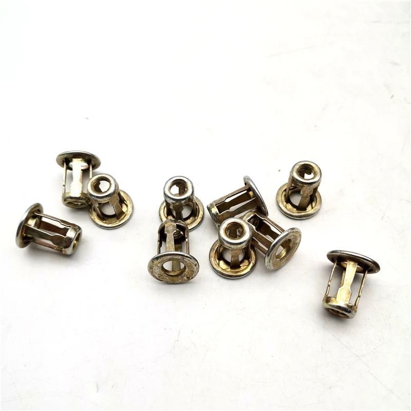 10Pcs Universal Car Metal Screw Base Clamp Auto Trunk nut Front Back License Plate Install Fastener Clips