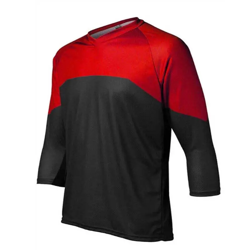

Breathable Cycling Jersey, 3/4 Sleeves, Bicycle T-Shirt, MTB Bike Motocross Downhill Wear, Clothing Road Mountain Cycling Top