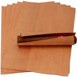 XIFEI 10pcs/Lot Spanish Cedar Paper Veneer For Cigar Humidor Box Case Natural Cedar Wood Chips Cigar Accessories