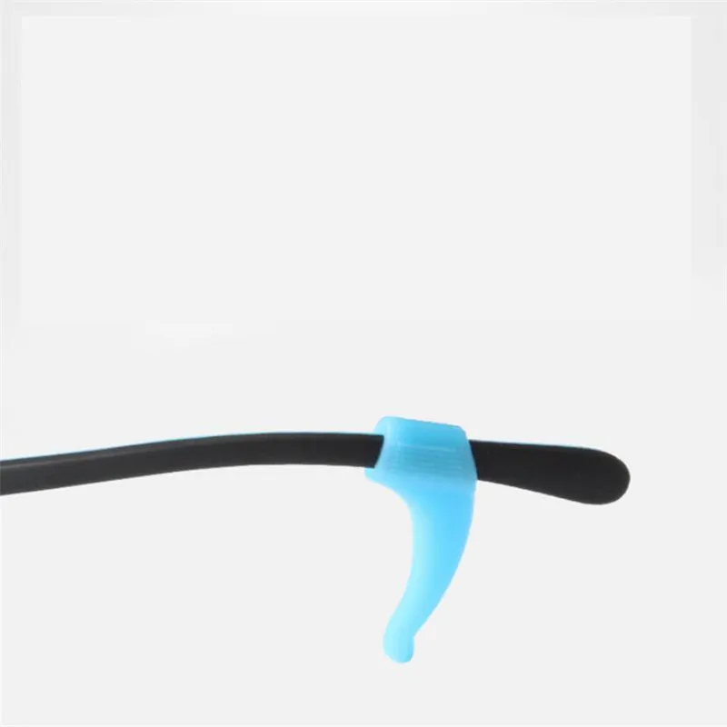 10 pairs Top Quality Silicone Anti-slip Holder For Glasses Accessories White/Black Ear Hook Sports Eyeglass Temple Tip stoppers