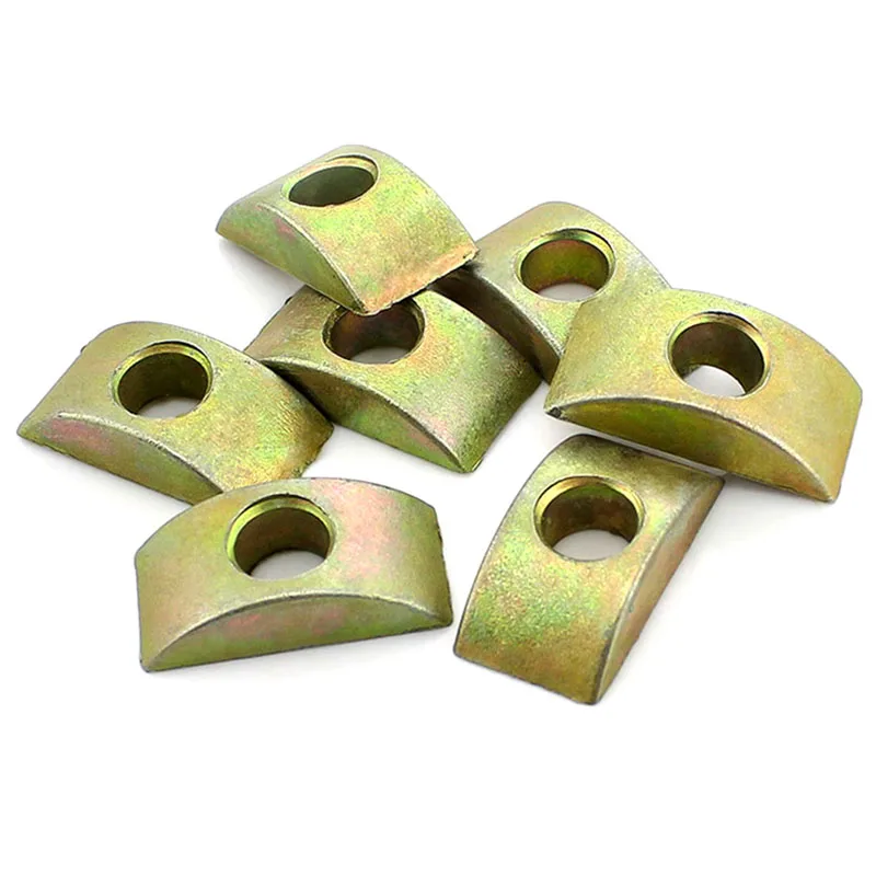 Nuts Semilunar Mat Semicircle Carbon Steel Connector Crescent Pad Hex Nut Electronic Accessories Tools Zinc Plating GB