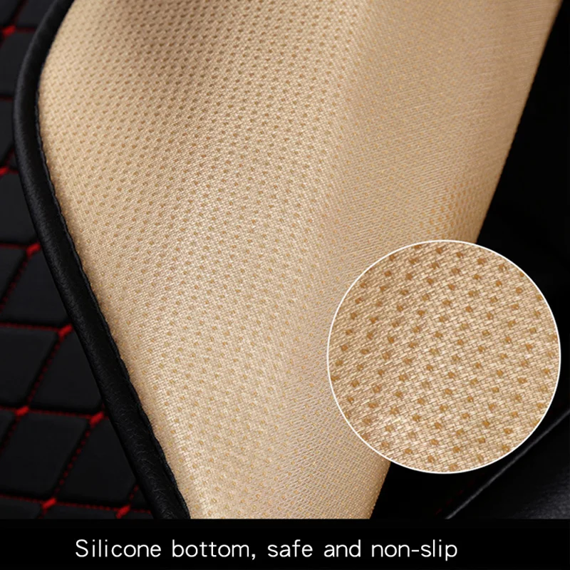 Universal Leather Car Seat Cover Cushion Front Rear Backseat Seat Cover Auto Chair Seat Protector Mat Pad Interior Accessories