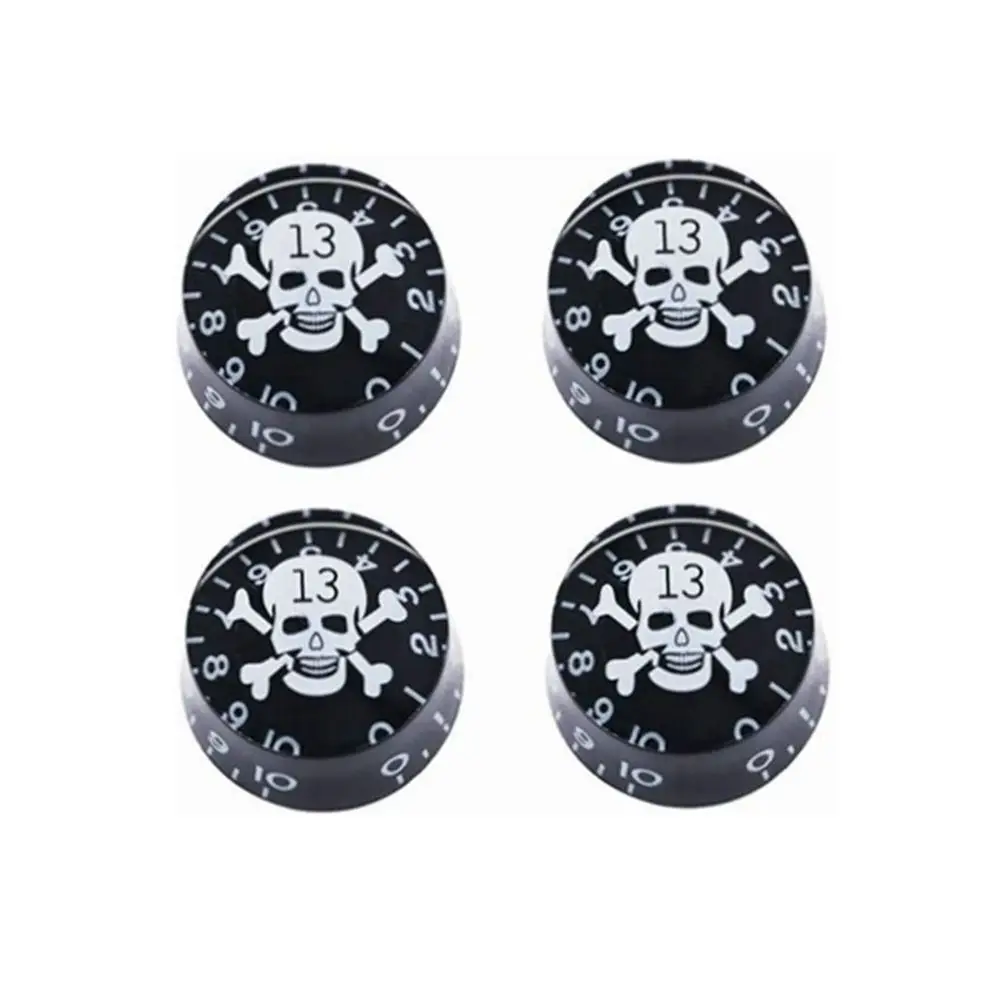 Lèvent de contrôle de volume et de tonalité JESpeed, bouton de potentiomètre électrique Skull pour LP Xenon TL ST Style JEKnobs, 4 pièces