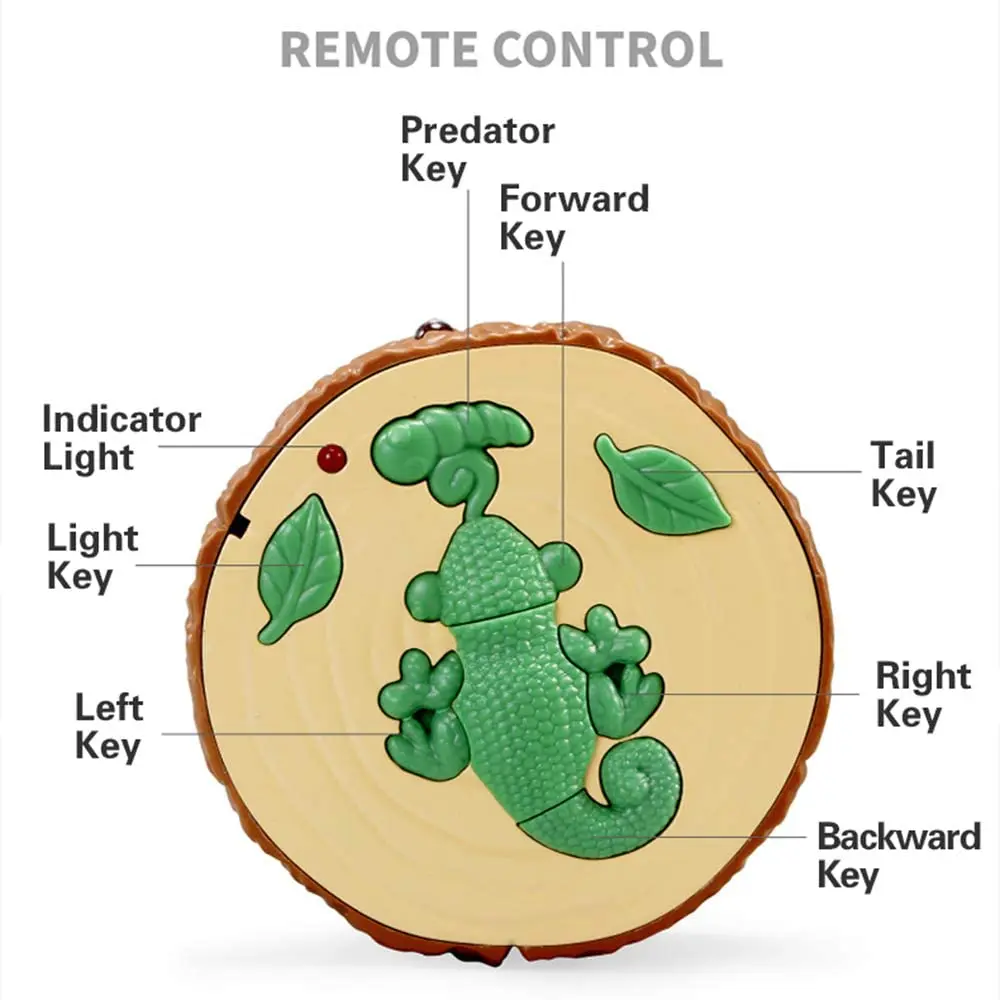 2.4Ghz 원격 제어 장난감, 동물 원격 제어 카멜레온 장난감, 현실적인 동물 적외선 전기 장난감, 장난, 어린이 선물