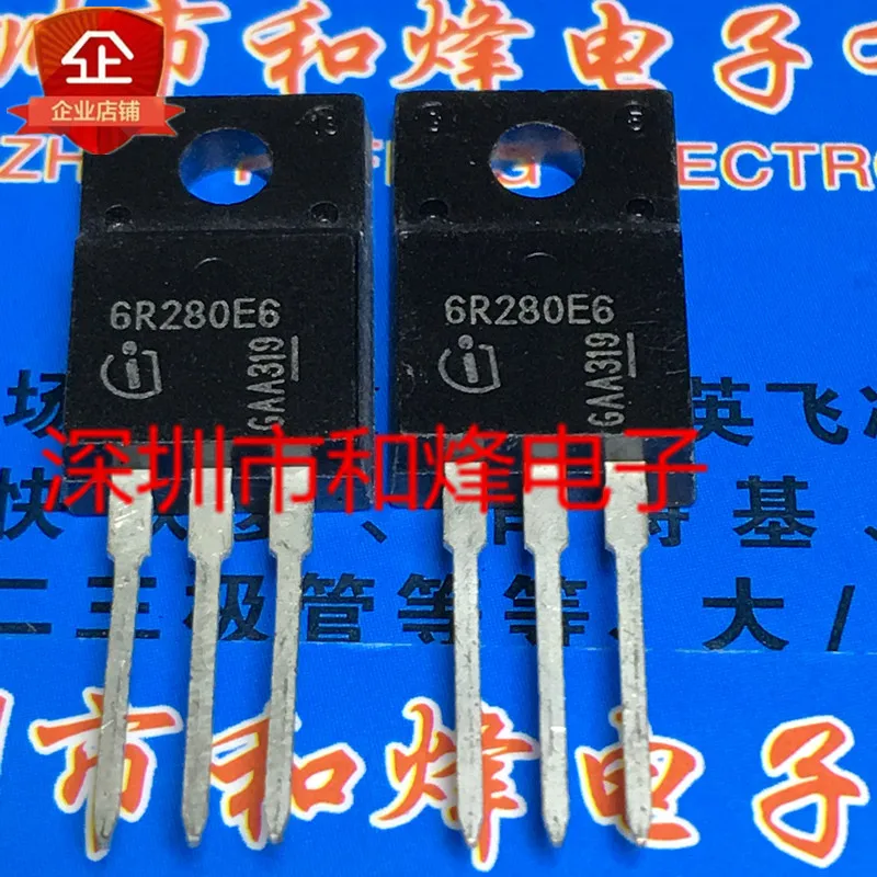 10PCS   6R280E6 IPA60R280E6  TO-220F 650V 40A