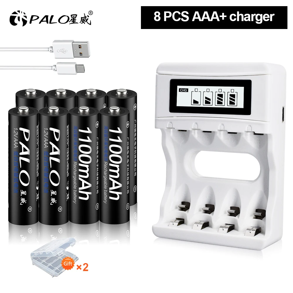 PALO 1100mAh Bateria AAA Ni-MH 1.2V AAA Akumulator AAA Bateria 3A Akumulator Ni-MH do zabawek Aparat fotograficzny