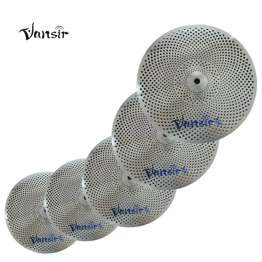 Vansir Silver Mute Cymbal 14''HH+16''Crash+18''Crash+20''Ride+Bag