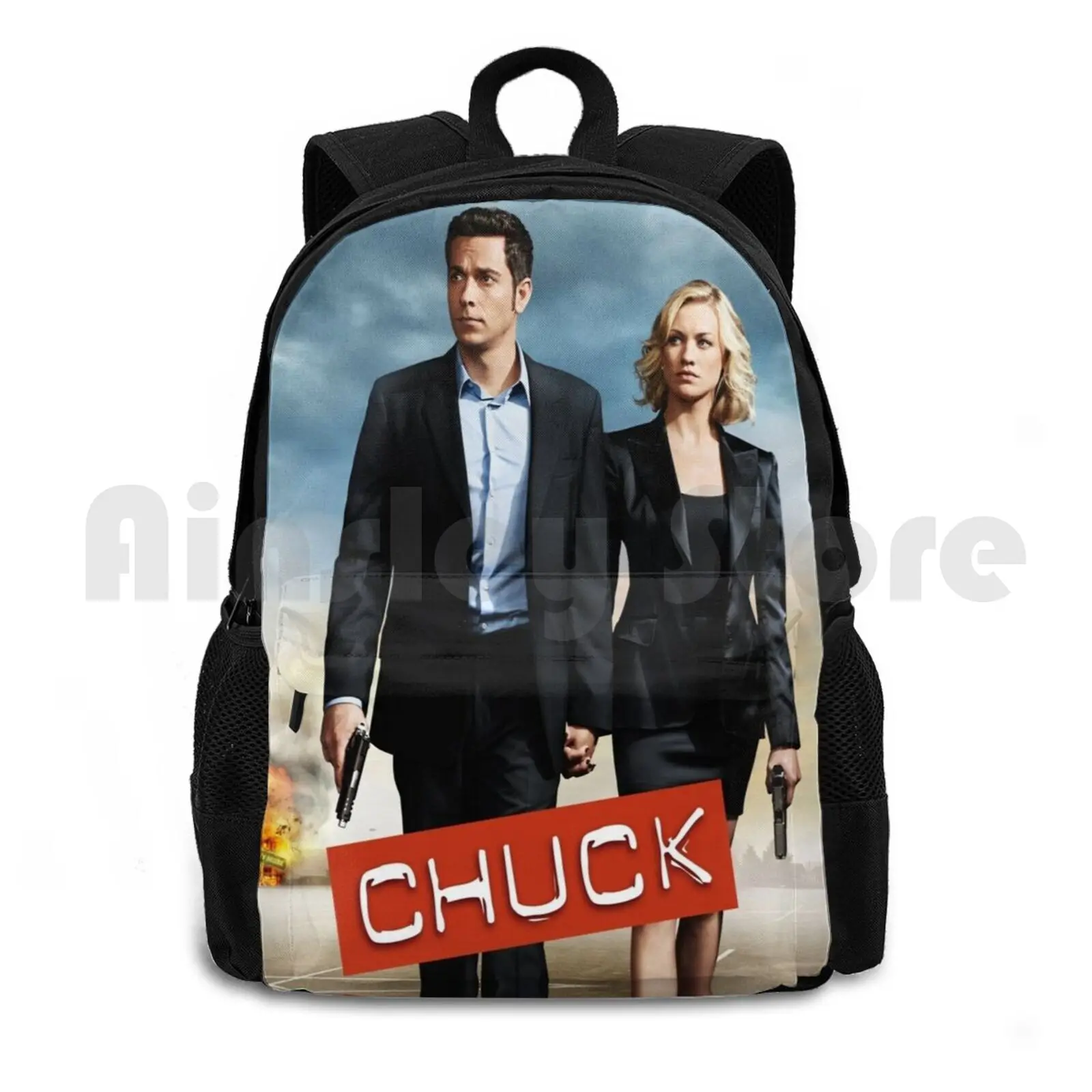 

Chuck And Sarah Outdoor Hiking Backpack Riding Climbing Sports Bag Chuck Sarah Chuck Bartowski Season 5 Tv Show Niximj